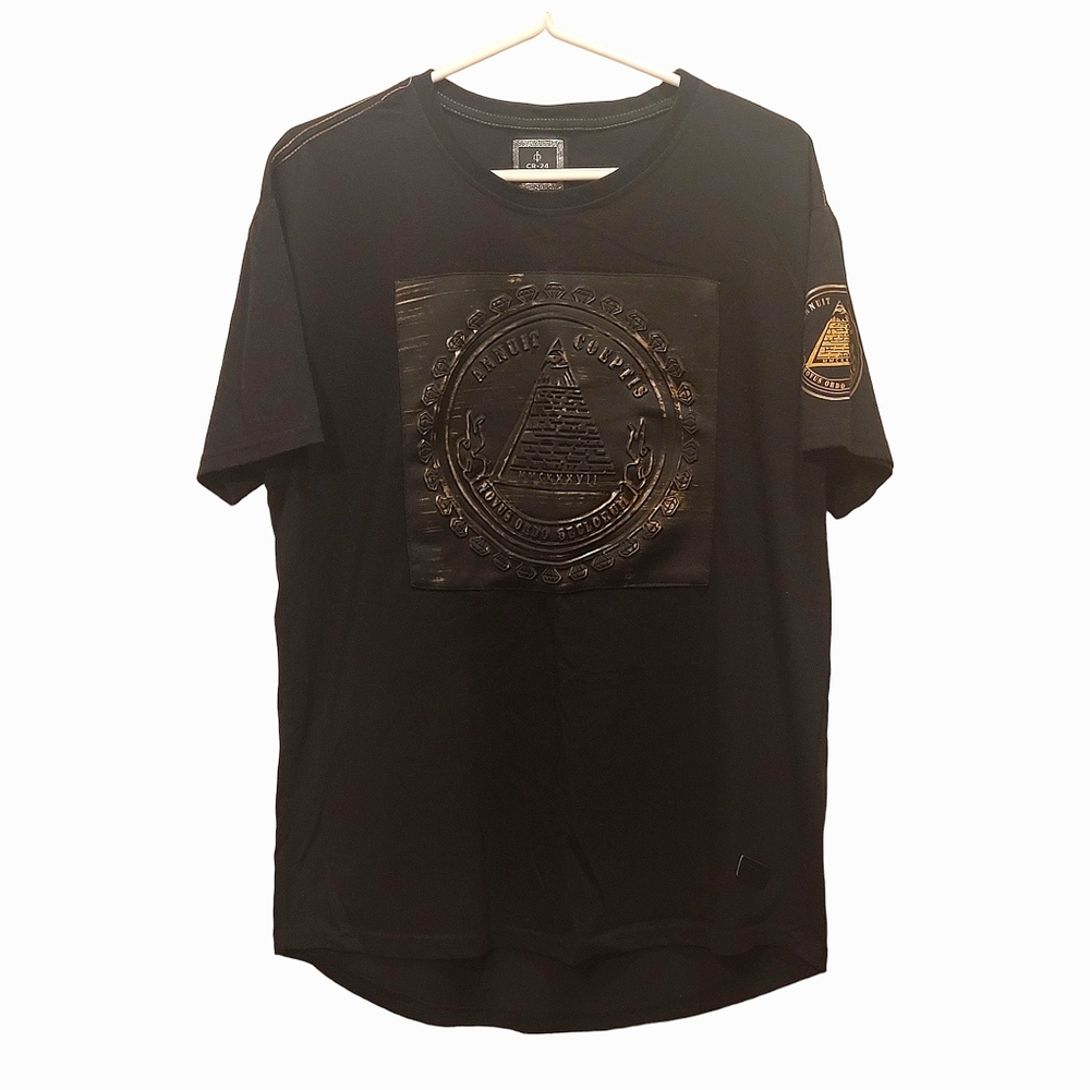 CR-24 Bordo Cromato - Men's Chrome Edge 3D Graphic Tee